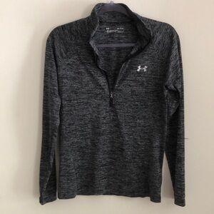 Under Armour Charcoal Heather Quarter-Zip Top